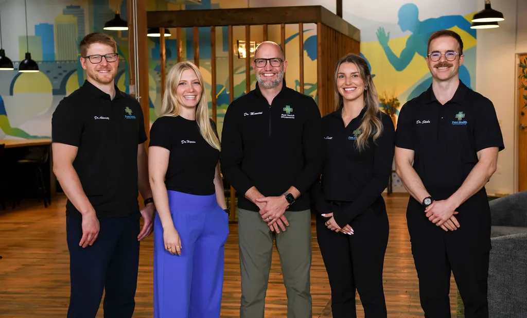 Chiropractor St Paul MN Dan Adamietz and Jasmine Hanson and David Mancini and Brooke Scott and Anthony Stehr